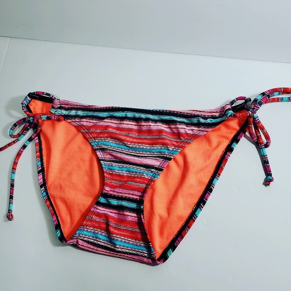 Athleta Bikini Bottom Multicolored Striped Montego - Picture 3 of 5